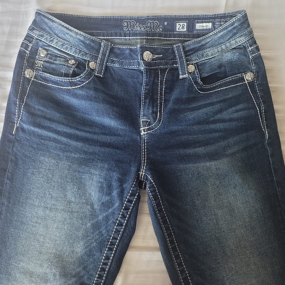 Women jeans MissMe sz 28 straight fit